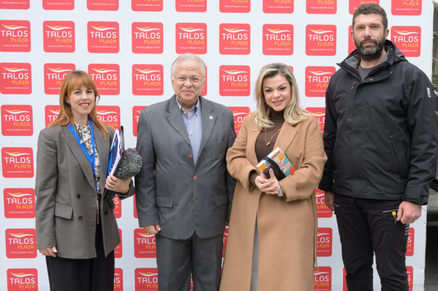 Ο Ιδρυτής και πρόεδρος του οργανισμού το Χαμόγελο του Παιδιού κος. Γιαννόπουλος στο Talos Plaza